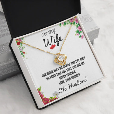 To My Wife - Love Knot Necklace - Gift Set - SLDDL0097 - Sunshine Letters Co